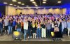 Foto dos delegados e delegadas da 27ª Conferência Nacional dos Bancáriosvotando