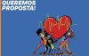 Desenhos mostra pessoas carreegando um grande coração
