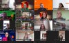 imagem mostra uma reunião virtual em uma tela de computador 