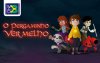 Arte com imagem do filme infantil O Pergaminho Vermelho