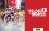 Imagem do Bloco dos Bancários, acompanhada do logotipo do Resumo da Semana (Divulgação)