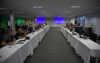 imagem mostra mesa de negociação entre representantes da Caixa Econômica Federal e dos empregados do banco