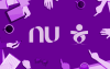 Ilustração de uma mesa de reunião, vista do alto, com os logotipos do Nubank e do Sindicato ao centro