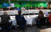 Foto da mesa de negociação entre CEE e a Caixa