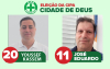 Foto dos candidatos Youssef Kassem e José Eduardo