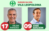 Arte com as fotos dos candidato Valdir Marques e José Adilson