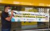 Protesto do Sindicato contra mudança unilateral do protocolo Covid-19 pelo Banco do Brasil