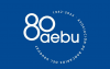 Logotipo dos 80 anos da AEBU