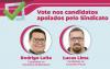 Rodrigo Leite e Lucas Lima, os candidatos apoiados pelo Sindicato nas eleições do Economus