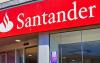 Fachada de agência do banco Santander
